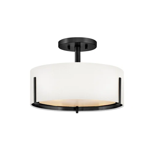 Black Hinkley Lighting Halle Semi Flush Mount