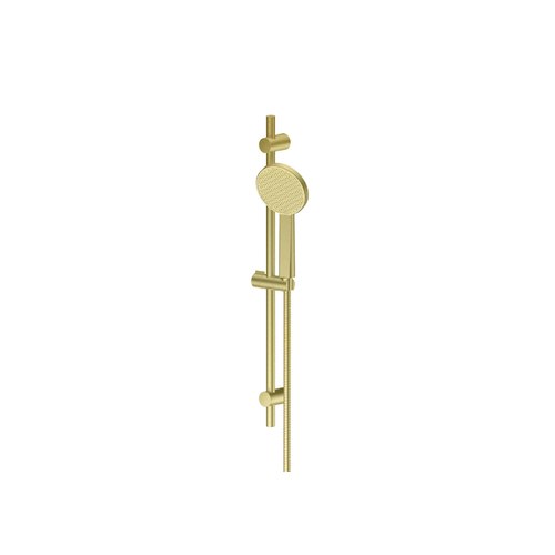 PVD Brushed Brass Glide Rainboost Adjustable Rail Shower