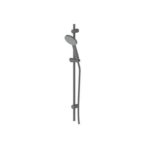 PVD Gunmetal Glide Rainboost Adjustable Rail Shower