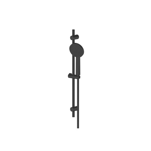 Matte Black Glide Rainboost Adjustable Rail Shower