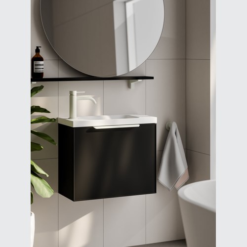 Matte Black LINEARE 550 WC VANITY | AXEL FRONT