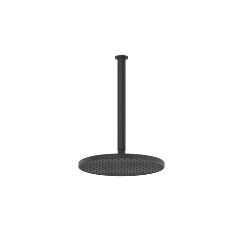Matte Black Glide Rainboost Ceiling Shower