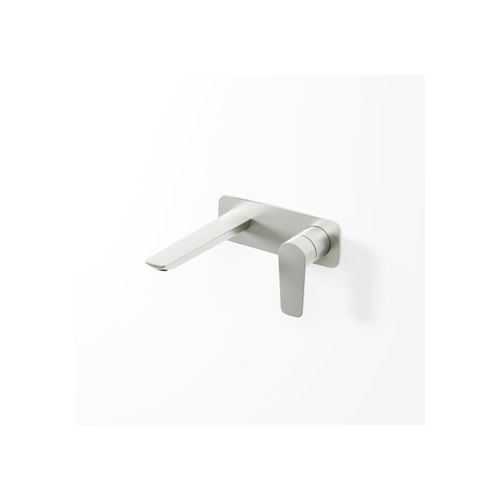 Brushed Nickel Lineare Wall Basin Mixer