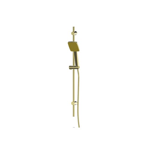 PVD Brushed Brass Glide Syntra Rainboost Rail Shower