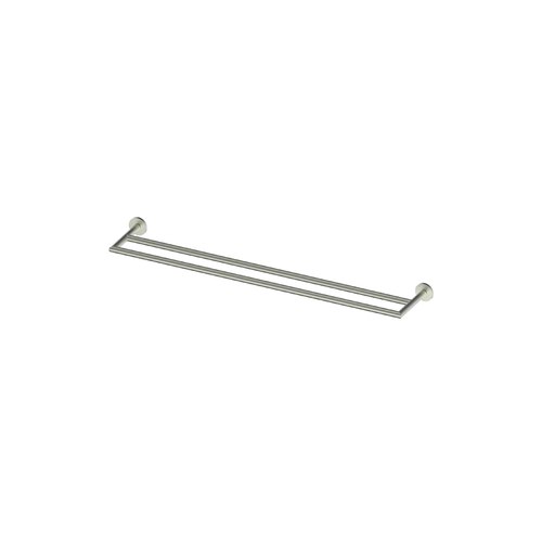 PVD Brushed Nickel Zola Double Towel Rail 600mm