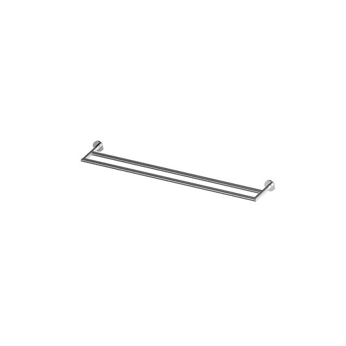Chrome Zola Double Towel Rail 600mm