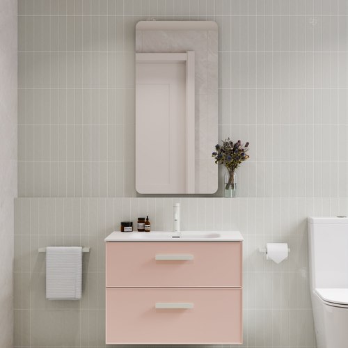 Pink Lineare 750 Axel 2 Drawer Vanity