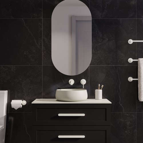 Matte Black Lineare 900 Loft 2 Drawer Vanity