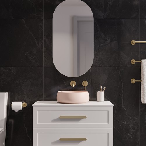 Matte White Lineare 900 Loft 2 Drawer Vanity