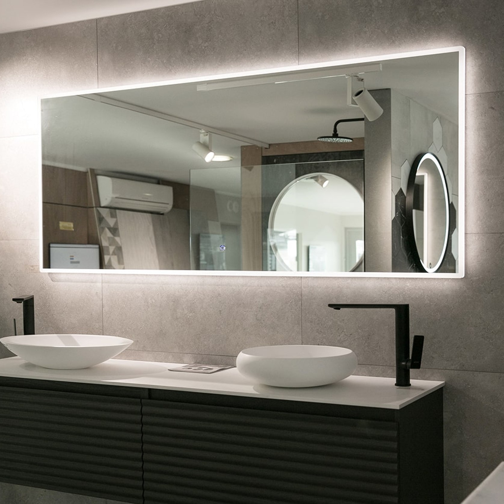 Acrylic Framed Diffused LED & Demister Mirror 1800 | ArchiPro NZ