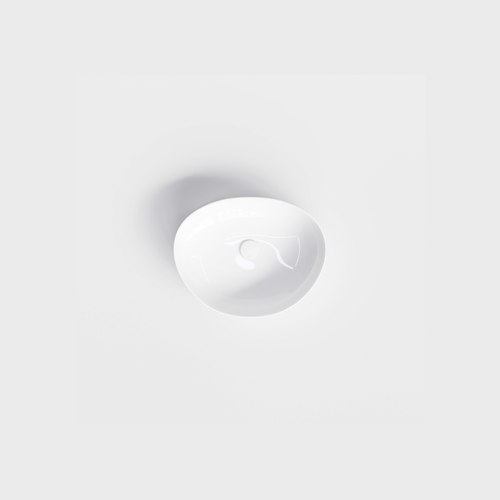Gloss White Pure Lago Ceramic Basin