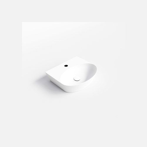 Matte White Pure Ellipse Ceramic Basin 460mm