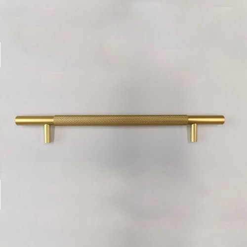 Brass KT&CO Kitchen handles Knurled Bondi matt black / satin nickel / dark brushed brass/ champagne