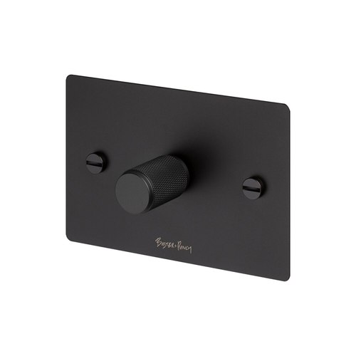 Black 1 Gang Dimmer