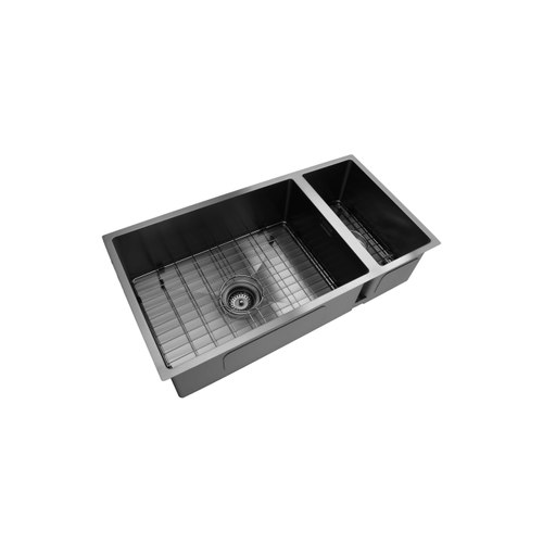 Gunmetal Code Aspen Double Bowl Pvd 304 Stainless Steel Sinks
