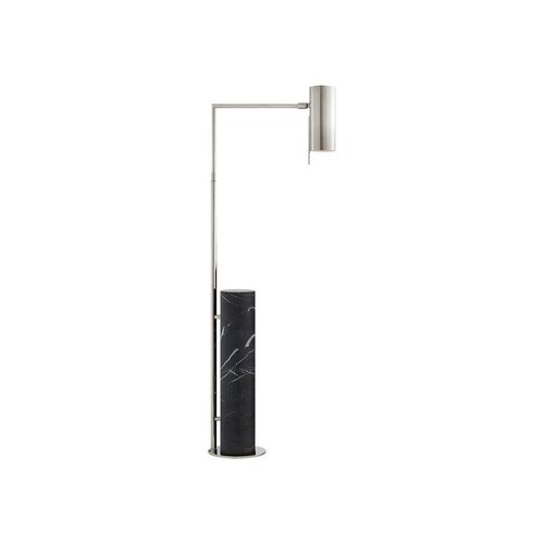 Nickel/Black Visual Comfort Kelly Wearstler Alma Floor Lamp