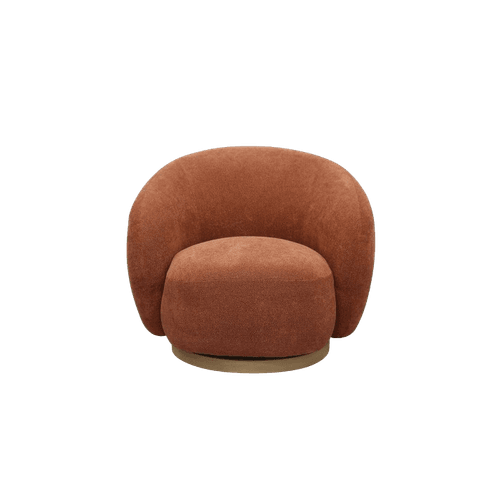 Rust Aran Swivel Chair