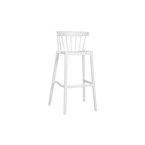 White Aria Outdoor Patio Bar Chair