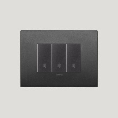 Matt Graphite Vimar Eikon Arke Light Switches | Painted Metal