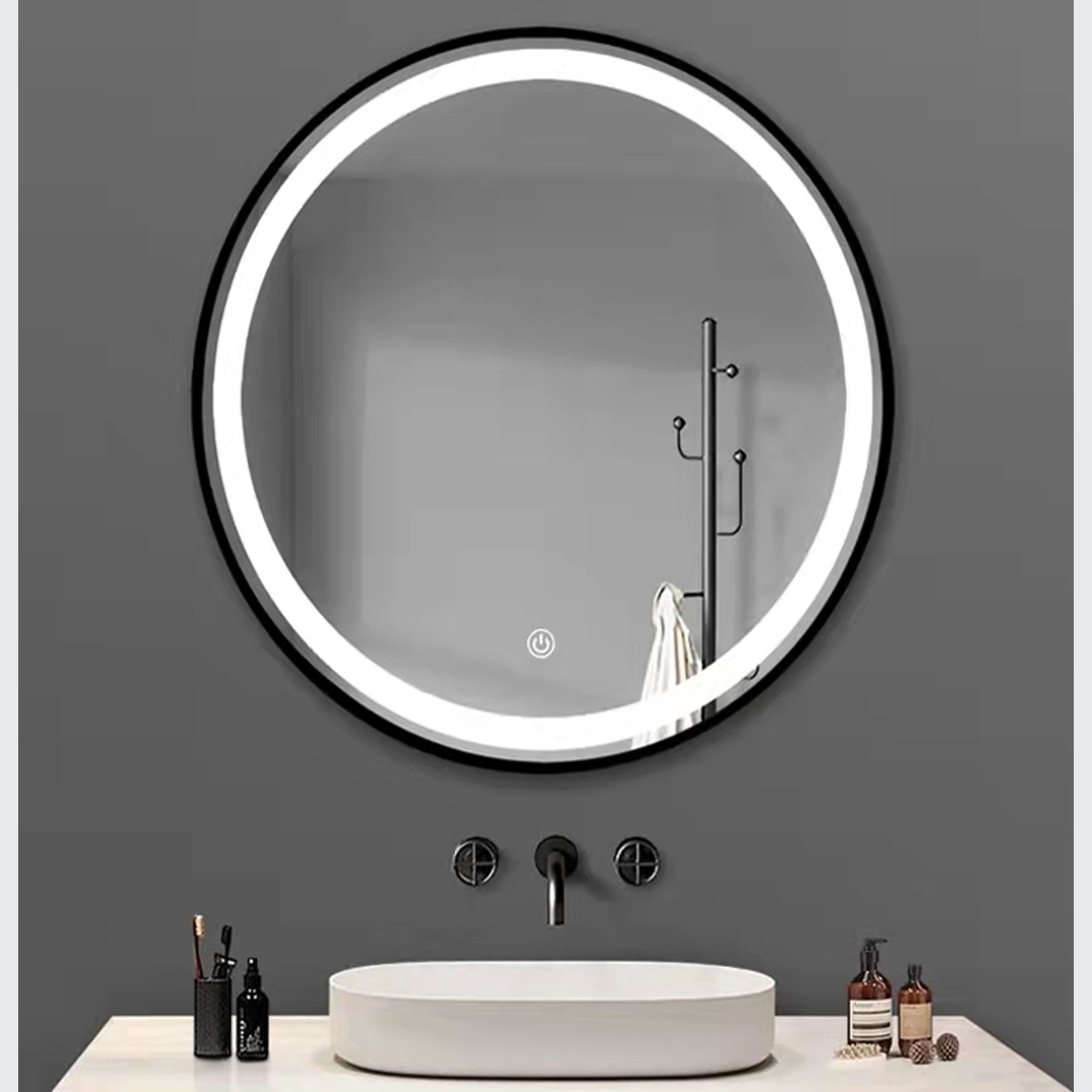 LED Mirror Round farmed 600mm | ArchiPro NZ