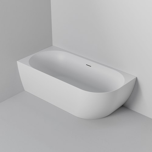 Matte White Endura Acrylic Arc 1500 Corner Bath Range