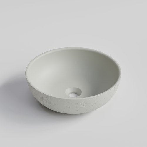 Light Grey Code Cove 390 Round Concrete Basin Range