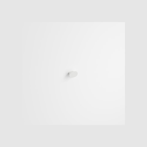Matte White Flow Handle | 40mm