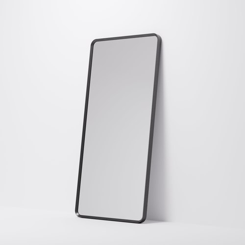 Gunmetal Aspect 500 Rectangle Framed Mirror