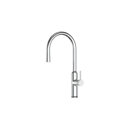 Chrome Nature Piper Pull Down Sink Mixer | Textured Handle