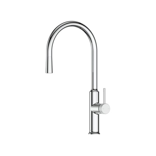 Chrome Nature Piper Pull Down Sink Mixer | Textured Handle