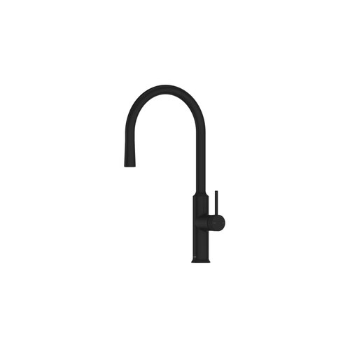 Matte Black Nature Lineare Pull Down Sink Mixer | Textured Handle