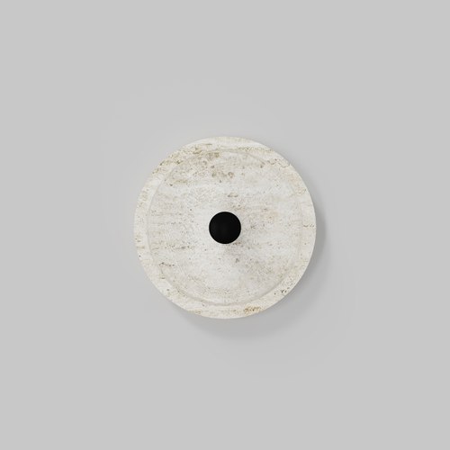 Matte Black Coral Travertine Wall Light