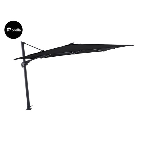 Black Agave 3m Square Cantilever Umbrella