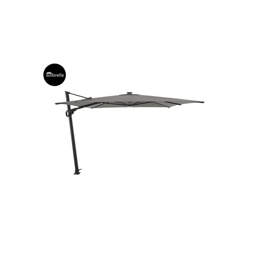 Taupe Agave 3m Square Cantilever Umbrella with Sunbrella Fabric