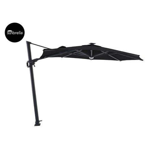 Black Agave 3m Round Cantilever Umbrella