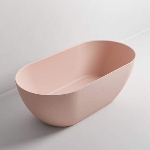 Posy Pink Villastone Halo Earth 1600 Freestanding Bath