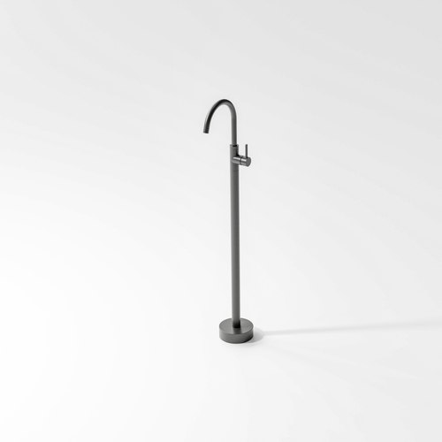 Gunmetal Versa Floorstanding Bath Filler with Mixer