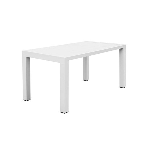 Matte White Cirrus Aluminium Outdoor Patio Dining Table 160 X 80cm