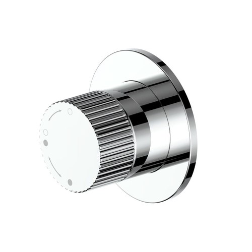 Chrome Nature Lineare Shower Diverter | Textured Handle