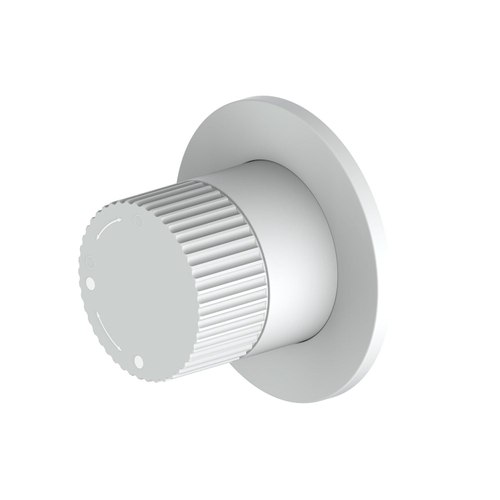 Matte White Code Nature Piper Shower Diverter | Textured Handle