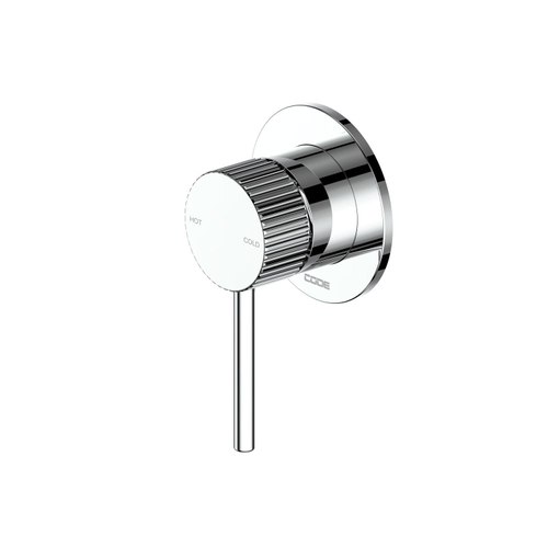 Chrome Nature Piper Shower Mixer | Textured Handle