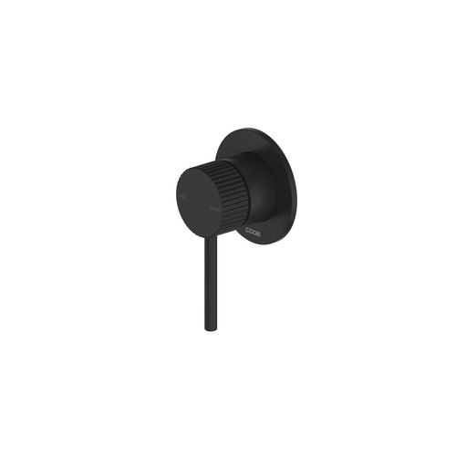 Matte Black Nature Piper Shower Mixer | Textured Handle