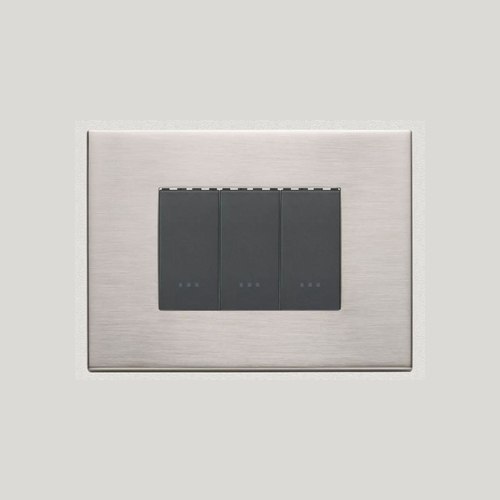 Brushed Nickle Vimar Eikon Exe Light Switches | Painted Metal