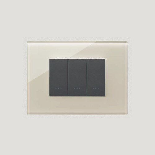 Canvas White Vimar Eikon Exe Light Switches | Plate Glass
