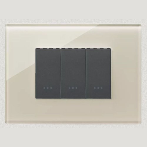 Canvas White Vimar Eikon Exe Light Switches | Plate Glass