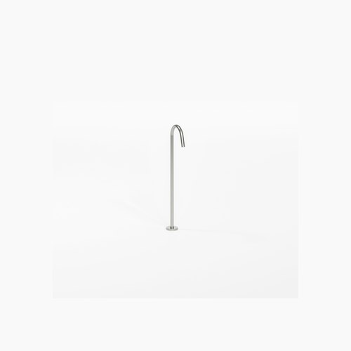Brushed Nickel Code Nature Floorstanding Bath Filler