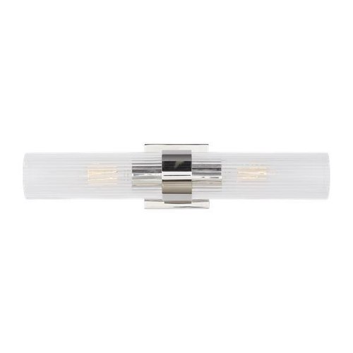 Polished Nickel CM Geneva 2L Wall Sconce