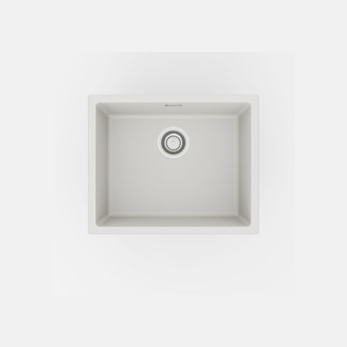 White Aura 500x400 Granite Sink