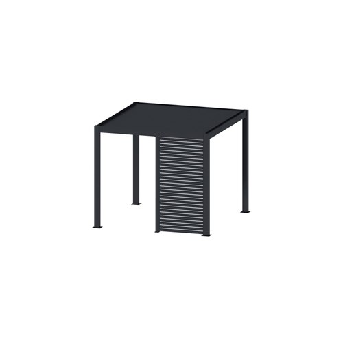 Charcoal Waihi&Hahei Pergola Slatted Privacy Wall