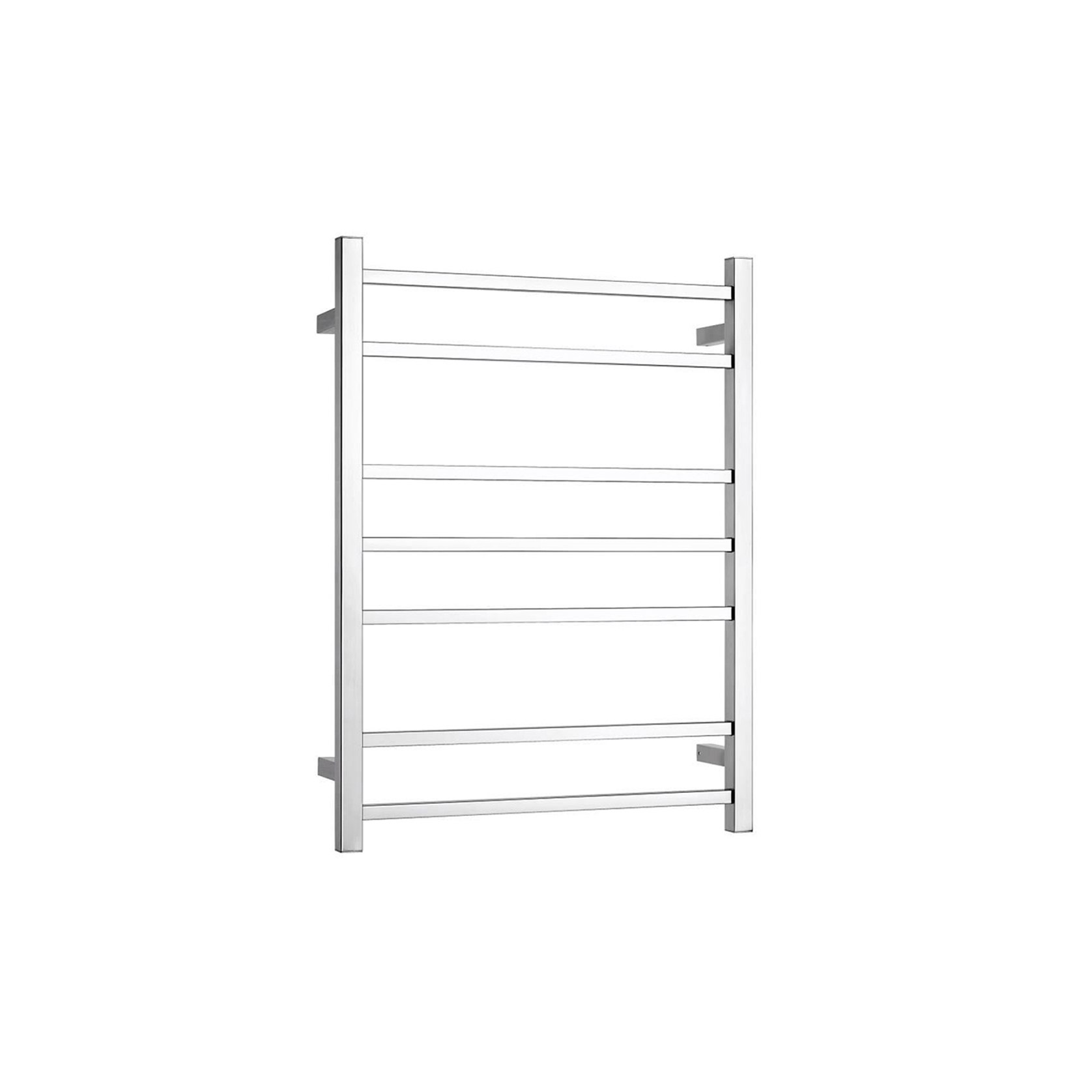 Heated Towel Rail 7 Square Bar Chrome 600 ArchiPro NZ